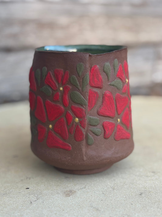 Flora Mug - Bold Poppy