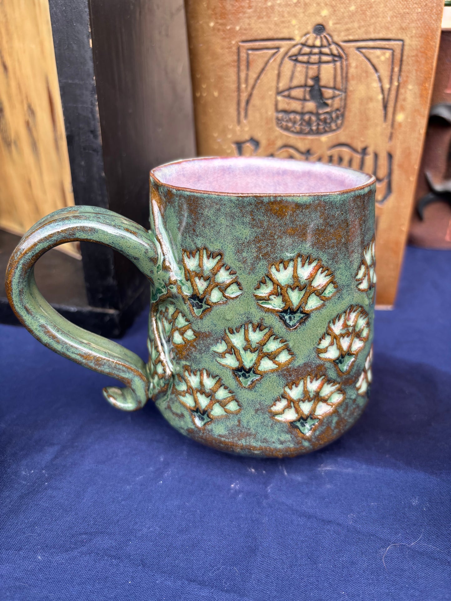 Thistle Mug - Emerald/Violet