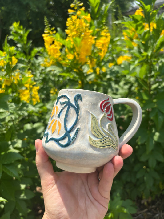 Floral Study Mug